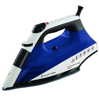 Russell Hobbs 22522 Auto Steam Pro Ceramic Iron - White and Blue 2400W