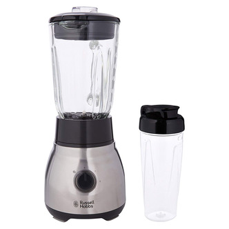 Russell Hobbs 23821 2-in-1 Glass Jug Blender with Personal Blender 600W