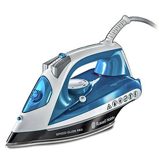 Russell Hobbs 23970 Speed GlidePRO Steam Iron in Blue 2600W 40 GPM Steam