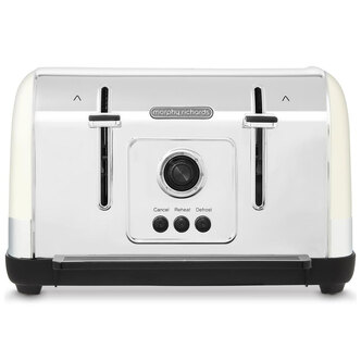 Morphy Richards 240132 Venture 4 Slice Toaster - Cream