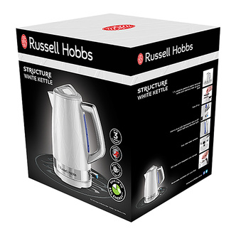 Russell Hobbs 28080 Structure Cordless Electric Kettle in White 1 7L 3