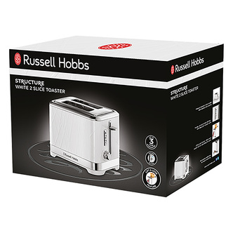 Russell Hobbs 28090 Structure 2 Slice Toaster in White