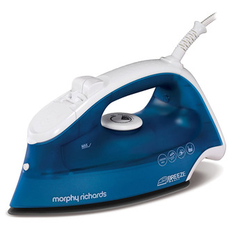 Morphy Richards 300273 Breeze Steam Iron in Blue & White - Ceramic Soleplate