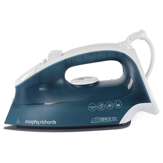 Morphy Richards 300277 Breeze Steam Iron in Blue & White - Ceramic Soleplate
