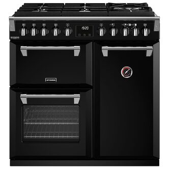 Stoves 444411434 90cm Richmond DXD900DF GTG Dual Fuel Range Cooker Black