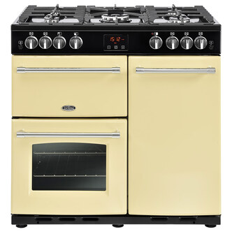Belling 444411734 90cm Farmhouse X90G Gas Range Cooker in Cream
