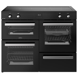 Belling 444411807 110cm Wide Cookcentre Induction Range Cooker in Black