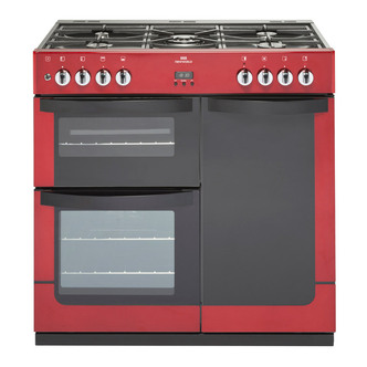 New World 444443604 Vision 90G 90cm Gas Range Cooker in Red
