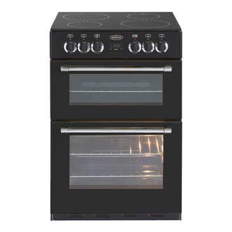 Belling 444443752 60cm Double Oven Electric Cooker in Black Ceramic Hob