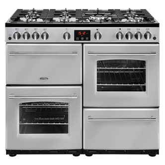 Belling 444444140 100cm Farmhouse 100G Gas Range Cooker in Silver