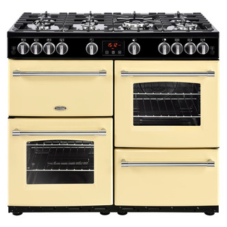 Belling 444444141 100cm Farmhouse 100G Gas Range Cooker in Cream