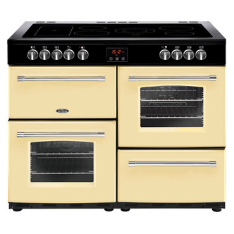 Belling 444444150 110cm Farmhouse 110E Range Cooker in Cream Ceramic