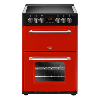 Belling 444444712 60cm Farmhouse Double Oven Cooker Jalapeno Ceramic Hob