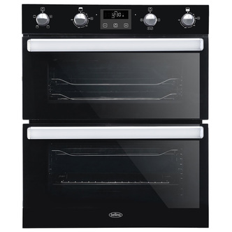 Belling 444444782 70cm Built-Under Electric Double Oven Black
