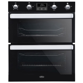 Belling 444444784 70cm Built-Under Electric Double Oven Black