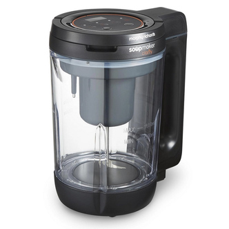 Morphy Richards 501050 Clarity 1.6L Soup Maker in Black & Clear Glass
