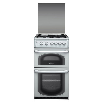 Hotpoint 50HGP 50cm Gas Cooker in White Double Gas Oven