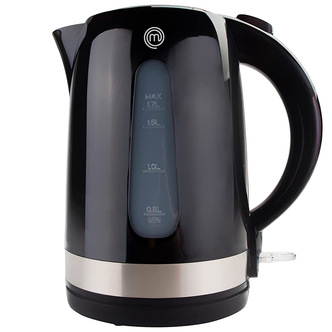 MasterChef 525488 Cordless Jug Kettle in Black 1.7L 2kW