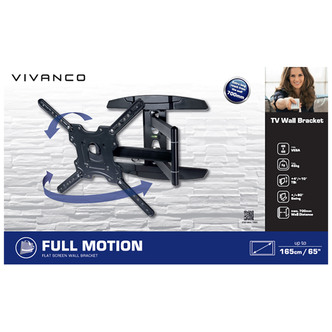 Vivanco 62605 Full Motion Bracket for TV s up to 75 VESA 400 45kg