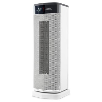 Morphy Richards 825401 2kW Ceramic Tower Fan Heater - White Timer+Remote