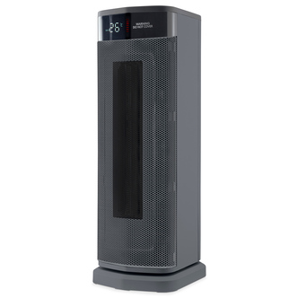 Morphy Richards 825402 2kW Ceramic Tower Fan Heater - Grey Timer+Remote