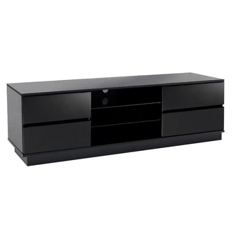 MDA Design AVITUS BLACK Avitus Black TV Cabinet 1580mm Wide Gloss Blac