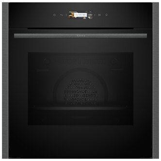 Neff B24CR31G0B N70 Built-In Electric Pyrolytic Oven in Black 71L