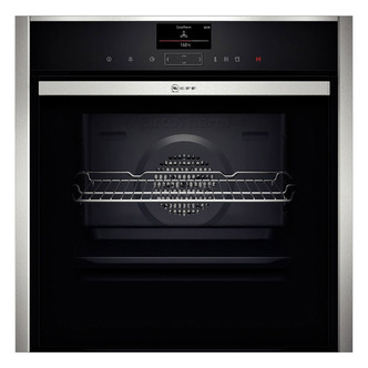 Neff B57VS24N0B Built-In Pyrolytic Single S&H Oven in St/Steel 71L