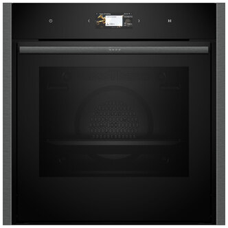 Neff B64CS51G0B N90 Built-In Electric Single Oven Black 71L S&H Door