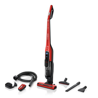 Bosch BCH86PETGB Cordless Vacuum Cleaner 60m Run Time in Red