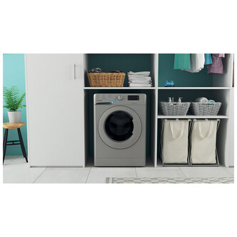 Indesit BDE86436XSUK Washer Dryer in Silver 1400rpm 8kg 6kg D Rated