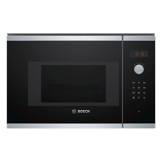 Bosch BEL523MS0B Series 4 Built In Microwave Oven Grill Steel/Black 800W
