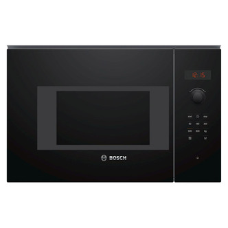 Bosch BFL523MB0B Serie 4 Built in Compact Microwave Oven in Black 800W
