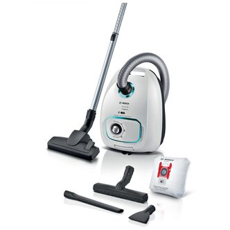 Bosch BGBS4HYGGB Series 4 ProHygienic Bagged Cylinder Cleaner White