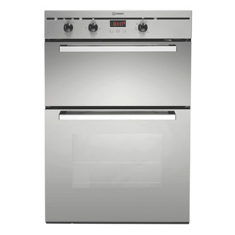 Indesit BIMDS23BIXS Built In Electric Double Oven in Stainless Steel