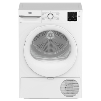Beko BM3T3822NW 8kg Heat Pump Condenser Dryer in White A+ Rated Sensor