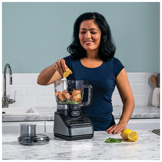 Ninja BN650UK Food Processor with Auto IQ in Silver 2 1L 850W
