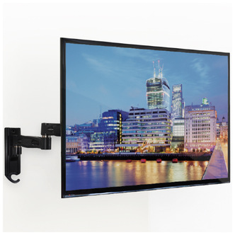B Tech BTV504 Tilt Swivel Flat Screen TV Bracket up to 42 Twin Arm