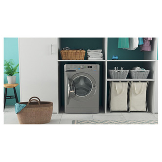 Indesit BWA81485XSUK Washing Machine in Silver 1400rpm 8Kg B Rated