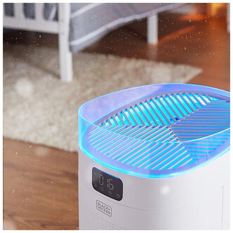 Black Decker BXAP62002GB Air Purifier with Air Quality Sensor 8 Hour T