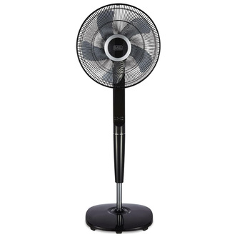 Black and Decker BXFP51006GB 16-Inch Pedestal Fan - Remote Cont. Timer Fig-8 Osc.