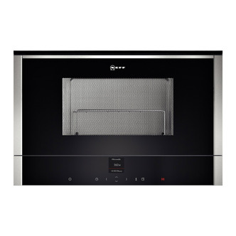 Neff C17GR00N0B Built In Microwave Oven in St Steel 900W Left Hinged