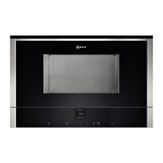 Neff C17WR01N0B Built In Microwave Oven in St Steel 900W Right Hinged