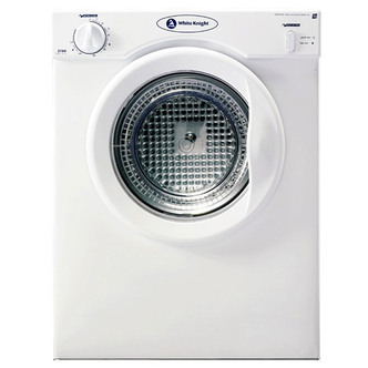 White Knight C37AW 3kg Compact Tumble Dryer in White Vented