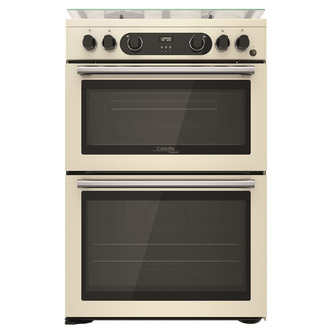 Hotpoint CD67G0C2CJ 60cm Double Oven Gas Cooker in Cream 84/42L
