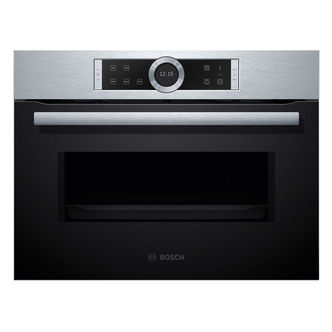 Bosch CFA634GS1B Serie 8 Built In Microwave Oven in Br Steel 900W 36L