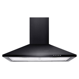 Culina CHIM60BKPF 60cm Chimney Hood in Black 3 Speed Fan