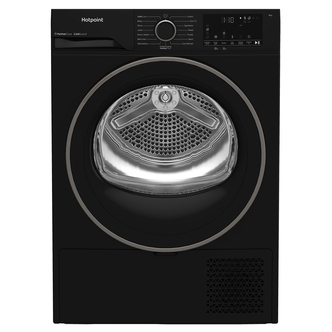 Hotpoint CHSD82MBBUK 8kg Heat Pump Condenser Dryer in Black A+ Rated Pet Hai