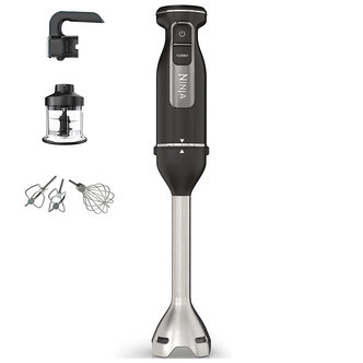 Ninja CI100UK 3-in-1 Hand Blender Mixer & Chopper in Black