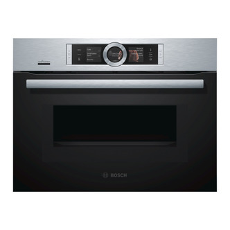 Bosch CNG6764S6B Serie-8 H/C Compact Oven with Microwave + Steam Br/St